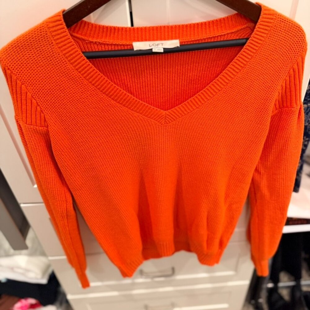 LOFT Orange Sweater